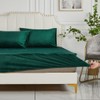 Warm Fitted Sheet, 90 x 200 cm, Dark Green, Winter,