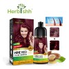 Shampoo Tinte Cubre Canas Rojo Vino Herbishh 500ml