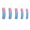 Long Curved Nail Tips Square Press on Nails with Designs