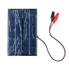 ZONADAH 2W 5V Mini Solar Panel Kit, 35cm Cable Alligator Clip, Batter Charger, DIY Home, Science School Projects, Camping,Fishing, Hiking Outdoor Garden Light Charging tools