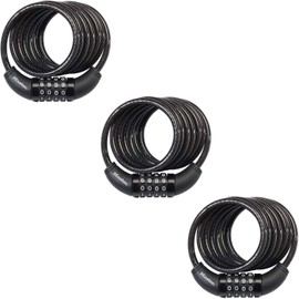 Master Lock 8114D Set Your Own Combination Bike Lock, 6 ft Long, Black (3)