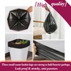 4 Gallon 180pcs Small Black Trash Bags Strong Garbage Bags,Black