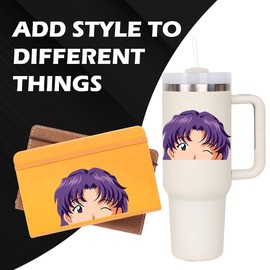 Evangelion Asuka Rei Misato Eva 01 Peeker Anime Manga Decal Sticker Ideal for Car Laptop Skateboard 5.5" in (Misato)