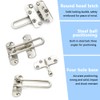 Ruidee 2Pcs Swing Bar Lock Front Door Locks Alloy Automatic