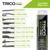 TRICO Silicone Ceramic Automotive Replacement Windshield Wiper Blade, Ceramic Coated