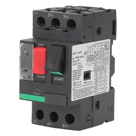 Motor Circuit Breaker, 4-6.3 A Motor Circuit Breaker, AC 690 V Overload Protection Circuit Breaker, Screw Connection Button Actuation, Thermal Magnetic DIN Rail Motor Protection Circuit Breaker