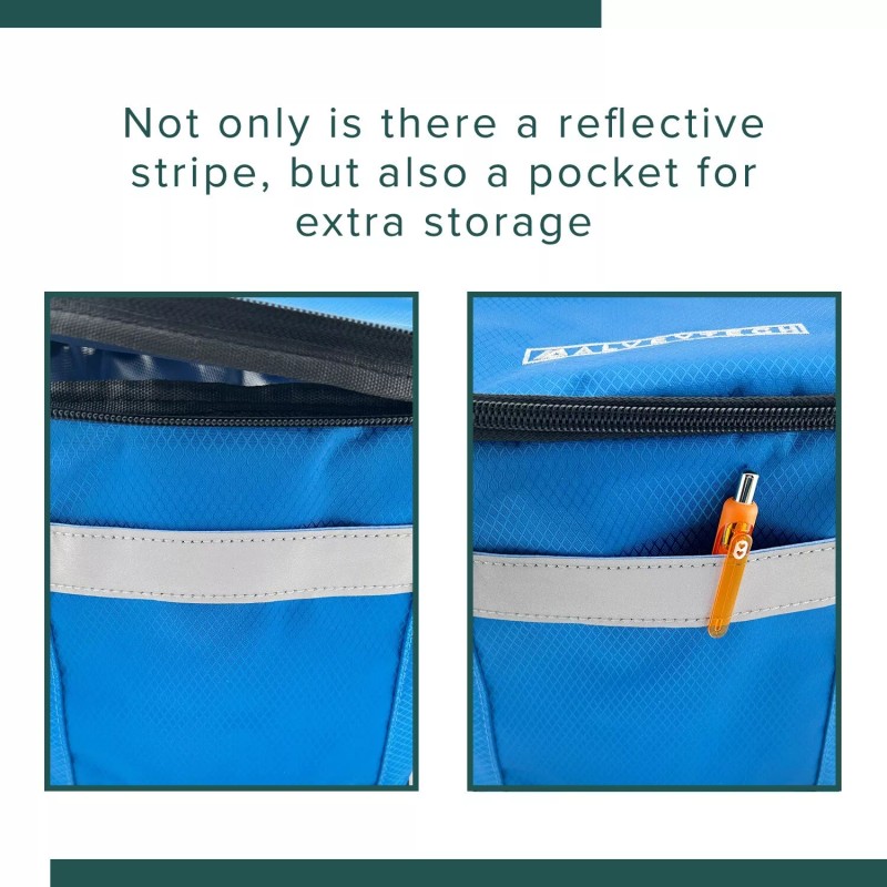 AlveyTech Insulated Front Basket Bag for Mobility Scooters with Round