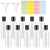 rietegio 10PCS 100ml Plastic Bottles Clear Mini Travel Containers with