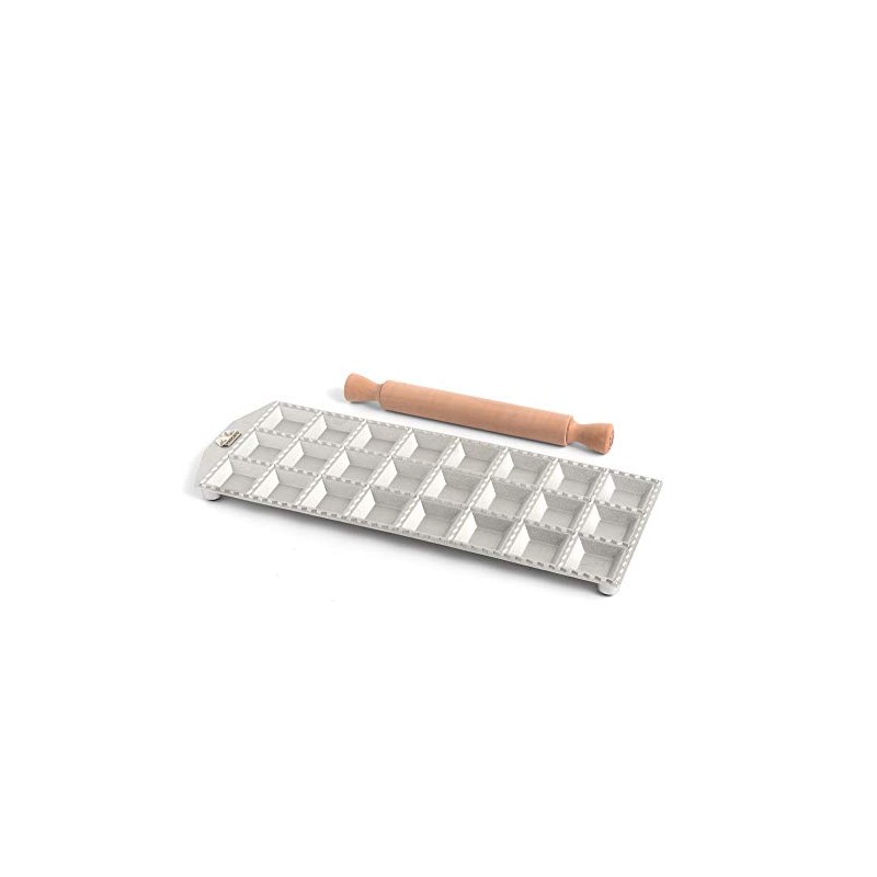 Marcato Ravioli Maker Mould, Makes 2-Dozen 2-Inch Square Raviolis