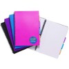 A5 Wirebound Project Notebook with 3 Moveable Internal Dividers –