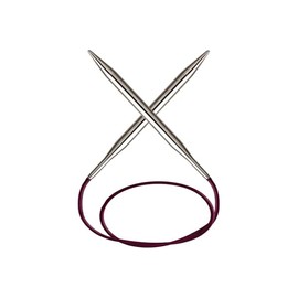 KnitPro KP11389 150 cm x 8 mm Nova Fixed Circular Needles, Silver