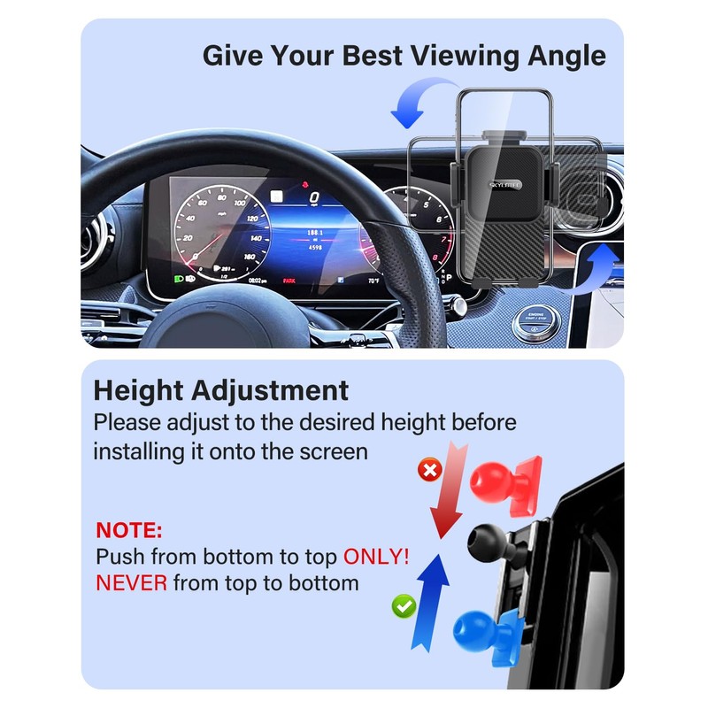 SKYLOTEC Car Phone Holder for Mercedes-Benz GLC 2023-2026/C-Class 2022-2026
