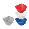 Akebono MZ-3530 1 Colander and 3 Bowl Set, Tricolor, Large,