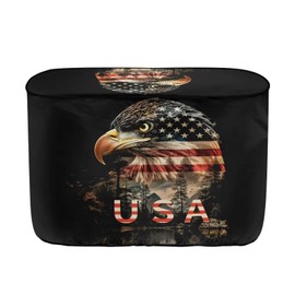 Pzuqiu USA Flag Eagle 40lb Propane Tank Covers Waterproof & UV Resistant Gas Cylinder Cover Truck Camper Cover Easy to Clean