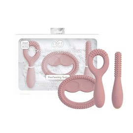 Set De 3 Herramientas De Desarrollo Oral De Ezpz Color Plata