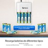 STEREN Cargador De Pilas AA, AAA Y 9v Incluye 4