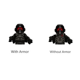 Fase 2 Shadow Scout Storm Commandos 10pcs Troopers Army Building Figs Set Battle Pack con accesorios Negro