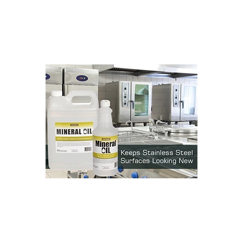 Premium 100% Pure Food Grade Mineral Oil USP, 1 Quart