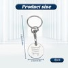 hioseyre 4-pack Unisex Trolley Token Keyrings, White