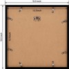 eletecpro 12.5x12.5 Black Record Frame, Sturdy and Lightweight, PVC Album