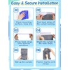 Classroom Door Window Blackout Cover - Blocking 100% Views &