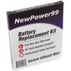 NP99sp Battery Kit for Garmin InReach Mini with Tools, Video