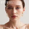 PABBEU Gold Hoop Earrings for Women Large Rhinestone Hoop Earrings