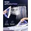 OMAIGA Cordless Iron for Clothes, 1550W 2-In-1 Cordless/Corded Steam Iron