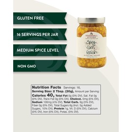 Stonewall Kitchen Spicy Corn Relish, 16 Ounces (Pack of 2)