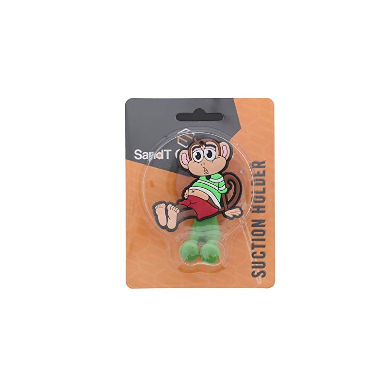 SandT Collection Monkey Suction Toothbrush Holder for Mirror Wall -
