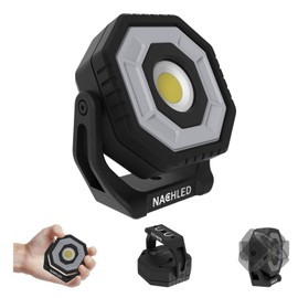 LED Work Light，800lm Pocket Mechanic Light，Type-C Rechargeable 2600mAh, 360° Rotating Magnetic Stand, IP65,for Car Repair,DIY & Maintenance