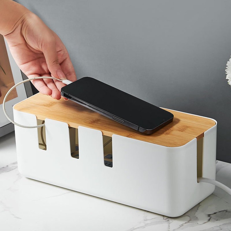 Cable Box - Cable Hiding Box - Wooden Cover Cord