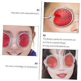 BIUDECO Cool Eye Shades Fruit Pattern Eye Masks for Women Skincare Gel Pads to Alleviate Eye Fatigue and Improve Sleep