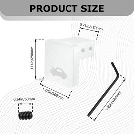 QZTYTY Hood Latch Release Handle Cable Repair Kit, Billet Aluminum Repair Handle, Hood Bonnet Release Lever Latch, Car Accessories for Honda Civic 1996-2011, CR-V 1997-2006, Element 2003-2011 (Silver)