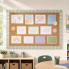 JarThenaAMCS 65Ft Stripe Bulletin Board Border Roll, Sage Green,Scalloped