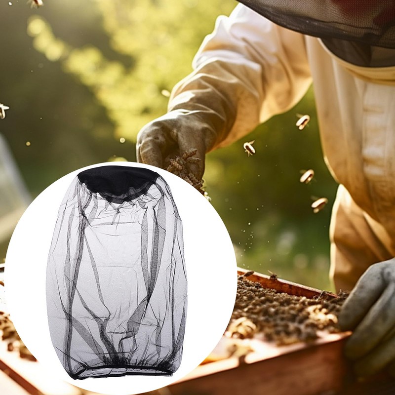 2Pcs Portable Face Net Mesh Lightweight Pull Over Mosquito Head