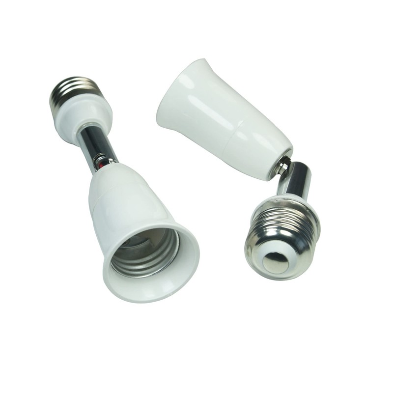WPJCS E26/E27 Light Socket Extender, 5.5 Inch Extension, Adjustable Vertical