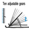 Adjustable Heat Dissipation Laptop Stand, 1 Count Plastic Foldable Laptop Desktop