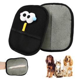 LUODAKA 2 PCS Electrostatic Pet Hair Remover, Pet Hair Remover Tool for Cats & Dogs, Cleaning Gloves for Carpet, Couch, Furniture, Car Seat, Double-Sided, Reusable, Washable