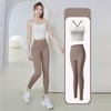 Premium Women's Pilates & Yoga Workout Set - Leggings & Top Bra Top Black/M