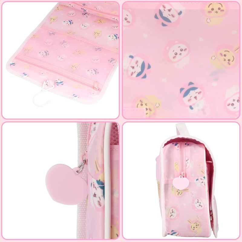 Shobido Chiikawa Hanger Pouch, Original Design, Peach Series, Chiikawa Nagano