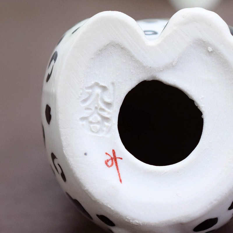 九谷焼 右手 招き猫 レオパード 風水 開店祝い プレゼント ギフト