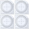 FLEXNOVA Set of 4 Plan Pointers, Protractor Template for Tactical