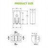 EPLZON 30A 32V Mini Slotted Automotive MCASE Shaped Cartridge Fuse