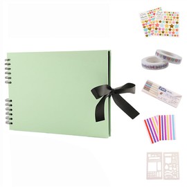 Tiardey 80 Pages Scrapbook Kit Photo Album for Guest Book Anniversary