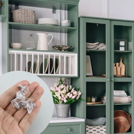 5 Millimeters Shelf Support Peg，Support Cabinet Shelf Pins，Clear Plastic Replacement Peg Cabinet Shelf Supports Pins for Kitchen Furniture Book Shelves Shelf Holder Locking Pins(20 Pieces)