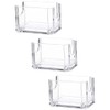 3 Pcs Sugar Packet Holder Clear Acrylic Tea Bag Organizer