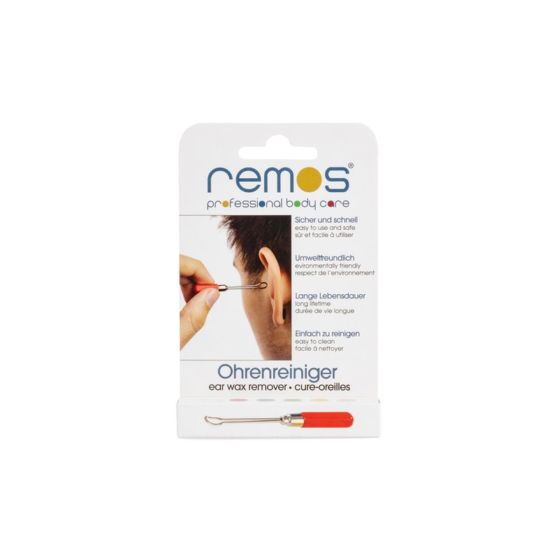 Remos Ear Pick for Hygienic Removal of Earwax with Stainless