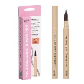 The Brow Technicians Microblading 4-Tip Hair-Stroke Brow Pen – Waterproof, Smudge-Proof, Long-Lasting Eyebrow Makeup for Natural-Looking Brows (Taupe)
