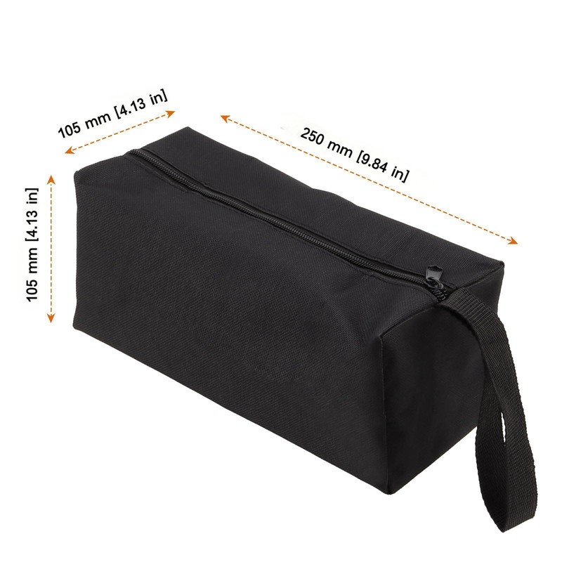 UNGFEI 6 PCS 25cm Black Green Tool Pouch, Multipurpose Canvas